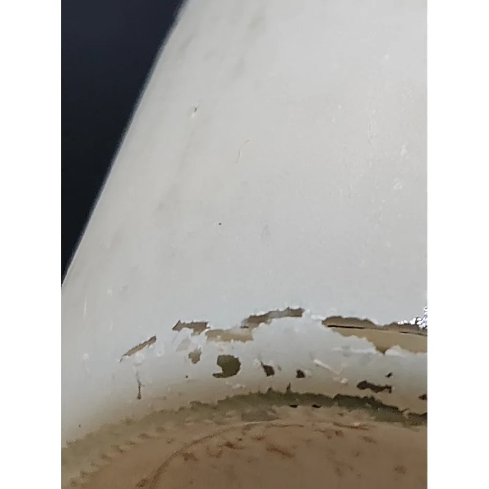 Vintage 70s Frosted Glass Mushroom Candle Holder Cylinder Sleeve Cottagecore 9